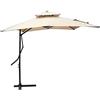 FRASCHETTI 531334 - Ombrellone Giardino Alluminio Quadrato mt 2,5X2,5 Multiposizione Basculante