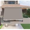 Mitepek Tenda da Sole a Caduta con Bracci 250cm Telo Impermeabile Grigio Golisa