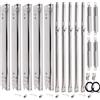 Carkio Kit di ricambio per barbecue Charbroil Performance 5 Burner 463347519 463347518 463243519, Char-Broil 463377319 463347418 G470-0004-W1A, Heat Plates Grill Burner Carryover Tubes & Ignite ers