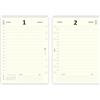 Agendepoint.it - Ricambio Agenda Giornaliera 2026 15x21cm A5 Organizer Avorio Forata 6 Fori