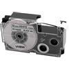 vhbw Cassetta nastro compatibile con Casio KL-750E, KL-300, KL-70E, KL-200E, KL-60, KL-7000 etichettatrice 5,5m x 12 mm nero su bianco