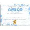 Printerland Certificato di migliore AMICO Formato A4 Idea regalo Speciale premio Riconoscimento Attestato diploma sorpesa originale (Amico)