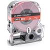 vhbw Cassetta nastro sostituisce Epson LC-6RWP per etichettatrice 8m x 24 mm bianco su rosso