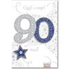 Zeus Party Biglietto Auguri 90 anni Lui - Happy Birthday biglietto Compleanno Uomo Donna Unisex idea regalo