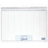 Memotak Planner Settimanale da Tavolo SPIRALATO QUANDO Perpetuo senza date in Carta - Planning Settimanale da Scrivania, misura A4 e A3 (A3 34cmx49cm)