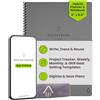Rocketbook Fusion Quaderno Appunti Digitale - Riutilizzabile Taccuino Digitali A5 Grigio A Spirale Agenda Giornaliera, Planner Settimanale, Penna Cancellabile Pilot Frixion Inclusi, Gadget Tecnologici