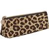 ANGYANG Astuccio per matite Astuccio per matite in pelle con stampa leopardata Astuccio per matite di grande capacità Borsa per cosmetici Forniture scolastiche