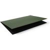 Eglooh - Gemini - Sottomano Scrivania Apribile in Cuoio Verde cm 50x35 - Sottomano Pieghevole con Struttura in Alluminio e Raffinate Cuciture Artigianali - Made in Italy