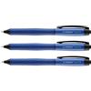 Stabilo - Set di 3 penne roller con inchiostro gel, punta media, colore: Blu