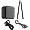 Jiuvaso Batteria elettronica, bacchette elettroniche, batteria virtuale compatta con altoparlante, bacchette per aerea per suonare e fare pratica