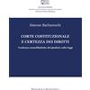 Editoriale Scientifica Srl Corte costituzionale e certezza dei diritti