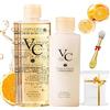 Generico Vc Toner,Vc Refreshing Hydrating Rejuvenating Wet Compress Moisturizing Water Lotion,Hydrating Brightening Facial Essences,Enhance Skin Elasticity (1pc Toner+1pc Lotion, Fresh taste)