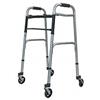 MEDILAND Deambulatore pieghevole Mediland 000961, 4 ruote piroettanti, Argento, Adulti