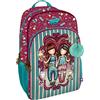 SANTORO SAFTA - Zaino 3 zip Gorjuss Fairground Fireworks 29 x 45 x 17 cm, multicolore (1110GJ07)