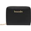 Braccialini Basic Portafoglio modello zip around mini in pelle di colore oro, con logatura dorata frontale. Una tasca interna con zip per la moneta.