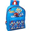 CORIEX Zaino modello americano Sonic, borsa, zaino, tempo libero, scuola, palestra, 27 x 38 x 13 cm, blu SN4356MC