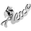 Moun Jewels Orecchino personalizzabile con nome o inziale e 1 orecchino in regalo. Massimo 7 lettere. Argento 925.