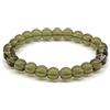 Generico Bracciale in Quarzo Fumé Donna, Pietre Dure Naturali, Elastico 19 cm, Fatto a Mano