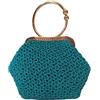 Handmade Borsa pochette GIULIA con chiusura clic clac ad anello rigido con tracolla a scomparsa, handmade in ITALY. Personalizzabile