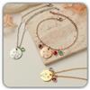 Generic Regalo per sorella - Bracciale di fiori con bouquet combinato - Bracciale di fiori di nascita - Bracciale floreale Bracciale Birthstone Regalo fatto a mano