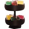 Generico Porta-tè KINESIS,PLASTICA BIODEGRADABILE,3 PIANI, 15,5 x 15,5 x H19 cm (Nero)