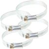 VILLFUL 4 pezzi Morsetti per Tubo in Metallo Rinforzato Fermatubo per Irrigazione e Aspirazione Turbo Clip Resistenti per Uso Interno ed Esterno