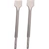 BESTonZON Scalpelli Piatto Elettrici 2pezzi in Acciaio Trattamento Pittura Superficiale per Trapani Martello Tassellatore e Percussione