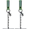 MELOTOUGH Perizoma a nastro per cintura attrezzi in vita elettricisti nastro catena con portachiavi e gancio a scatto (verde riflettente, 2)