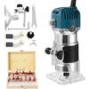 Generico Fresa Per Legno 800W | Utensile Elettrico A 40000 Giri/Min Con 6 Velocità | 15 Fresa Da 1/4 + AccessoriIdeale Per Falegnameria E Laboratorio