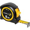 STABILA BM 100, 8 m, scala 1000 BM100, metro tascabile 8 m (mm), nero/giallo