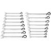 Gearwrench - Set Wr Rat Comb Rev Met 90T 16Pc 8-25Mm (86629)