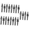 DIYEAH 5 Set Convertitore Elettrico in Mattoni Impatto Albero Di Prolunga Adattatore Per Chiave Elettrica Adattatore Per Mandrino Per Trapano in Acciaio Adattatore Per Trapano 4 Pezzi * 5