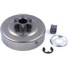 GTWSQQ Kit E-Clip rondella pignone tamburo frizione 3/8 6T for motosega S = TIHL MS170 MS180 MS210 MS230 MS250 017 018 021 023 025 1123 640 2003