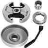 UYTGFO Adatto for accessori for motosega Husqvarna 340 345 346XP 350 353 445 450 E 325-7 corona pignone frizione con tamburo frizione e kit tubo olio