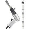 BELLIFFY Martello Pneumatico Scalpello Pneumatico Kit Utensili Pneumatici Impatto Lega di Alluminio Resistente Cambio Rapido Scalpelli Uso Professionale per Meccanica e Officina
