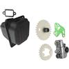 UYTGFO Adatto for STIHL 038 380 MS380 MS381 038AV Motosega Motore Utensili elettrici Accessorio Ingranaggio cilindrico Pompa olio Guarnizione con kit silenziatore