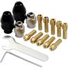 Generic Set di pinze per mandrini, mandrino rotante in, codolo senza chiave da 1/32-1/8 di pollice per utensili rotanti, per smerigliatrice elettrica