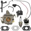 LIWaaGe Adatto for motosega MS180 MS170 018 017 Carburatore Bobina di accensione Collettore Interruttore Albero Leva 'acceleratore Leva dello starter