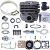 LIWaaGe For motoseghe Hus 372 372XP 371 365 362 375K Kit cilindro pistone da 52 mm con cuscinetto ad aghi, valvola di tenuta 'olio