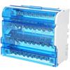 Sonew Scatola di Giunzione Monofase a 4 Livelli con Guida Din, Custodia Protezione per Distribuzione Terminali 415, Morsettiera Elettrica JH8411