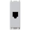 Vimar Serie piatto - Presa telefonica RJ11 6/4 Silver