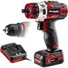 Einhell Trapano Avvitatore a Batteria TE-Cd 12/1 X-Li, 1X2,0 Ah, Li-Ion, Cambio a 2 Velocità, Mandrino Trapano Smontabile, Elettronica della Velocità, Incl. Batteria 2,0 Ah + Caricabatterie