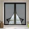 PSHYJUN Zanzariere Magnetiche 60 x 130 cm Varie Taglie Tende Resistenti Antizanzare Senza Forare O Avvitare per Corridoi Finestre Patio, Nero