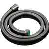 JRPAJK Tubo flessibile per doccia in acciaio inossidabile, colore grigio canna di fucile, 1,2 m/1,5 m, tubo flessibile per acqua dolce, tubo antideflagrante, lunghezza: 150 cm.