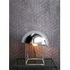 Newroom Carta da Parati Grigia Metallizzata Motivo Geometrico Soggiorno | Meandro rosa rame, stile art déco glamour, effetto cangiante, tessuto non tessuto, corridoio, ufficio