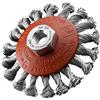 SIT Tecnospazzole Sit-Spazzola Abrasiva Conicia In Acciaio A Mazzetti Ritorti Per Smerigliatrice D.95Mm