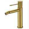 MICE COLLECTION IMEX Rubinetto Monocomando Bidet, Rubinetteria Bagno WC, Acqua Fredda/Calda Rubinetto Oro Spazzolato - Serie LINE - BDD038-2OC