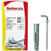 Fischer, Tasselli UX 6x35 H K con gancio per Muro pieno, Mattone Forato, Cartongesso