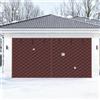 Generico Tende Isolante per Porta Garage, 183 213 229 244 274 305 488 518cm Tende Magnetica Isolante, Impermeabile, Termoisolante, Schermo per Porta del Garage per l'inverno(Marrone,W13xH7ft/396x213cm)