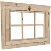 Home Idea Italia Home Idea Finestra in legno per casetta mis 81 x 61 cm Vasistas, Senza Plexiglass